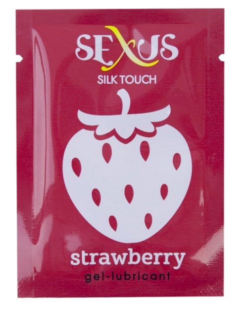 Набор из 50 пробников увлажняющей гель-смазки с ароматом клубники Silk Touch Stawberry  по 6 мл. каждый - Sexus - купить с доставкой в Краснодаре