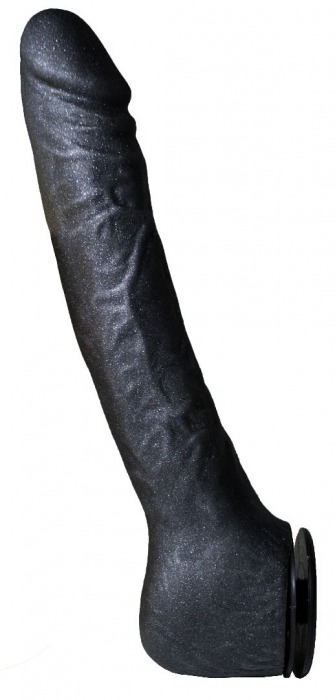 Чёрная фаллическая насадка BLACK BENT 3 - 18 см. - LOVETOY (А-Полимер) - купить с доставкой в Краснодаре