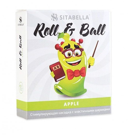 Стимулирующий презерватив-насадка Roll   Ball Apple - Sitabella - купить с доставкой в Краснодаре