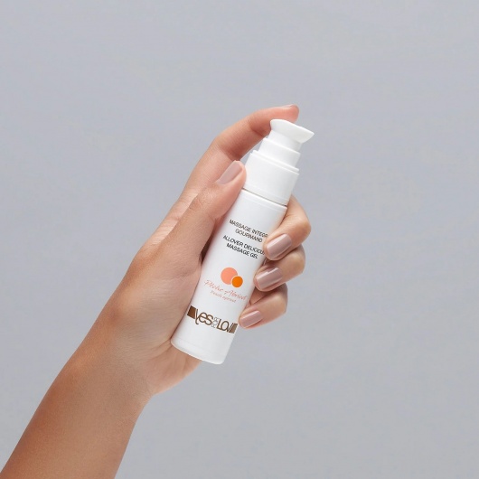 Универсальный массажный гель-смазка Allover Delicious Massage Gel с ароматом персика и аброкоса - 50 мл. - YESforLOV - купить с доставкой в Краснодаре