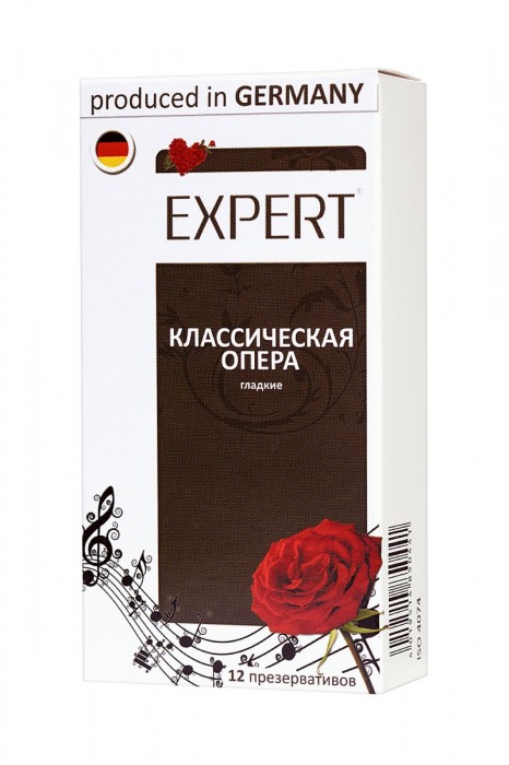 Гладкие презервативы Expert  Классическая опера  - 12 шт. - Expert - купить с доставкой в Краснодаре