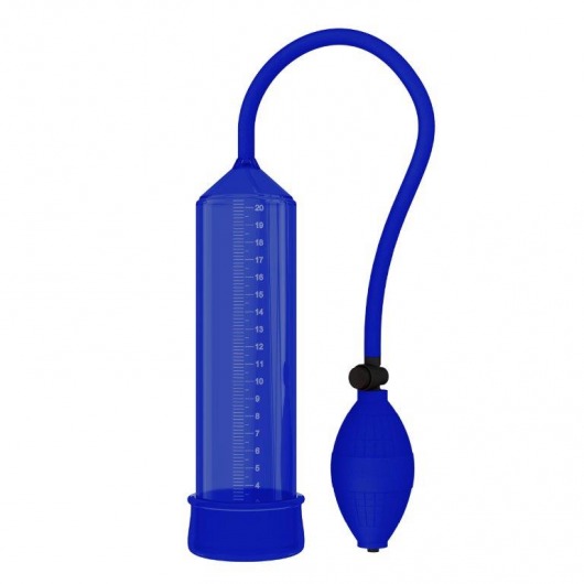 Синяя вакуумная помпа - 25 см. - Rubber Tech Ltd - в Краснодаре купить с доставкой