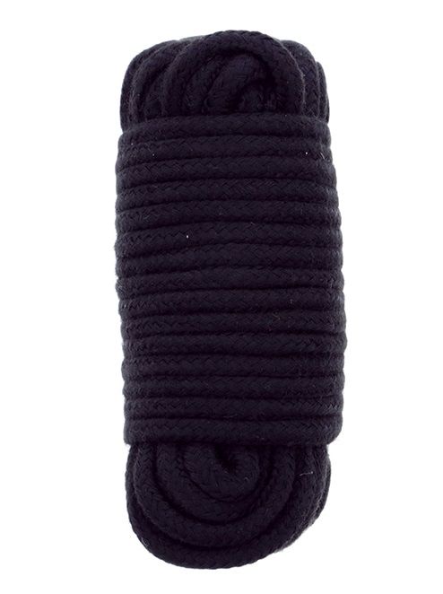Черная веревка для связывания BONDX LOVE ROPE - 10 м. - Dream Toys - купить с доставкой в Краснодаре