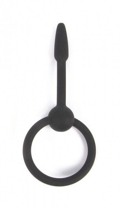 Черный уретральный конусовидный плаг - 5,5 см. - Bior toys - купить с доставкой в Краснодаре