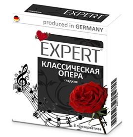 Гладкие презервативы Expert  Классическая опера  - 3 шт. - Expert - купить с доставкой в Краснодаре