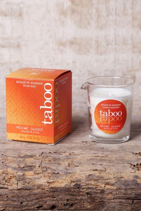 Массажное аромамасло с афродизиаками для женщин RUF Taboo Peche sucre - 60 гр. - RUF - купить с доставкой в Краснодаре