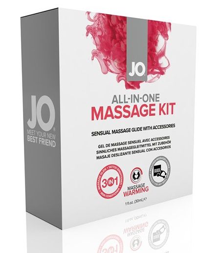 Подарочный набор для массажа All in One Massage Kit - System JO - купить с доставкой в Краснодаре
