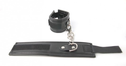 Черные наручники на липучке - Erokay - купить с доставкой в Краснодаре