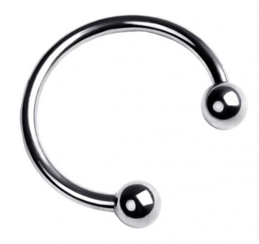 Серебристая подкова на головку пениса - ToyFa - купить с доставкой в Краснодаре