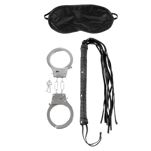 Набор для эротических игр Lover s Fantasy Kit - наручники, плетка и маска - Pipedream - купить с доставкой в Краснодаре