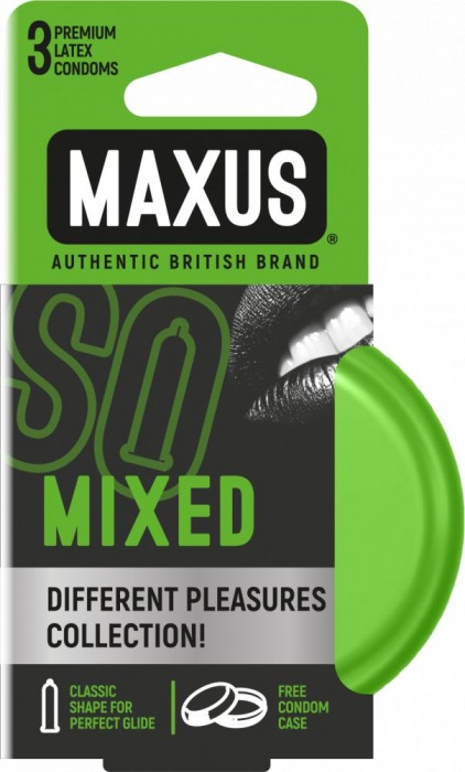 Презервативы в железном кейсе MAXUS Mixed - 3 шт. - Maxus - купить с доставкой в Краснодаре