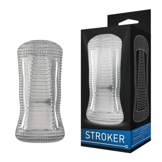 Прозрачный двухсторонний мастурбатор STROKER №1 - Rubber Tech Ltd - в Краснодаре купить с доставкой
