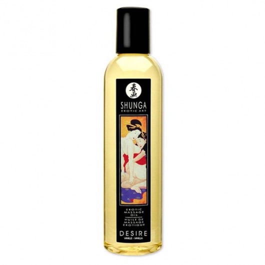 Возбуждающее массажное масло с ароматом ванили Desire - 250 мл. - Shunga - купить с доставкой в Краснодаре