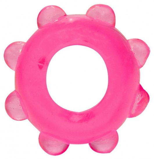 Розовое эрекционное кольцо с шишечками - Orion - в Краснодаре купить с доставкой