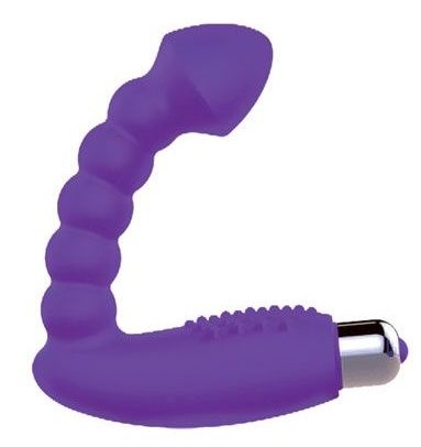 Фиолетовый массажер простаты с вибрацией - 10 см. - Bior toys - в Краснодаре купить с доставкой