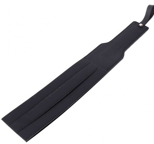 Черная удлиненная гладкая шлепалка - 37 см. - Bior toys - купить с доставкой в Краснодаре