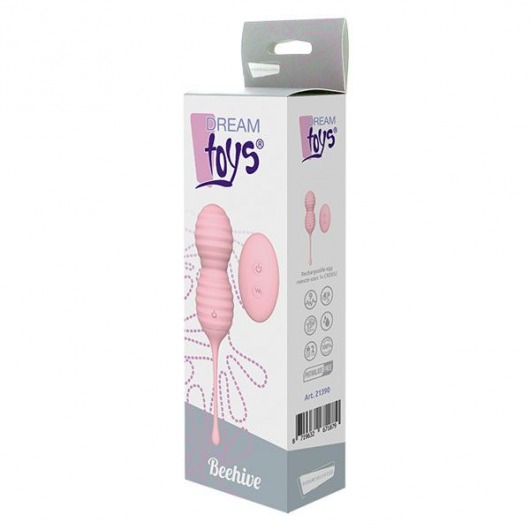 Розовые вагинальные виброшарики BEEHIVE - Dream Toys