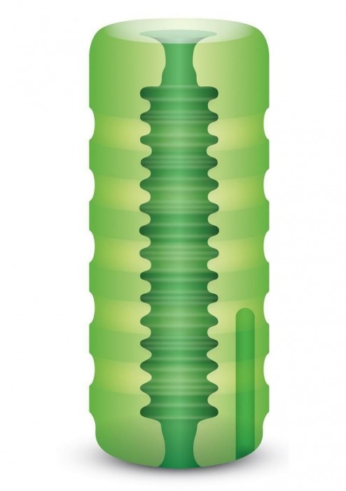 Зеленый мастурбатор с вибрацией Zolo Original Squeezable Vibrating Stroker - Zolo - в Краснодаре купить с доставкой
