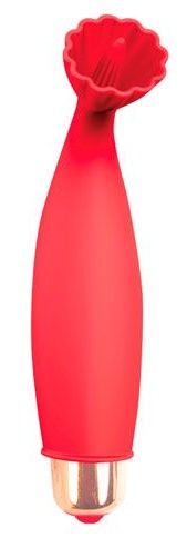 Красный клиторальный стимулятор - 10,5 см. - Bior toys