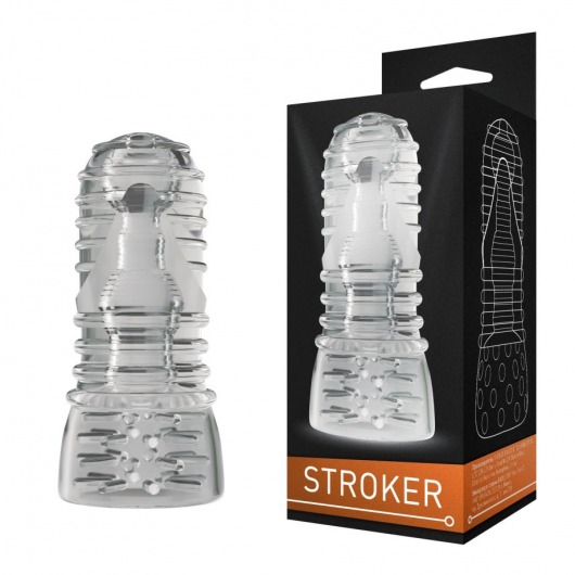 Прозрачный двусторонний мастурбатор STROKER №3 - Rubber Tech Ltd - в Краснодаре купить с доставкой