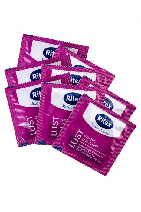 Рифленые презервативы RITEX LUST с пупырышками - 8 шт. - RITEX - купить с доставкой в Краснодаре