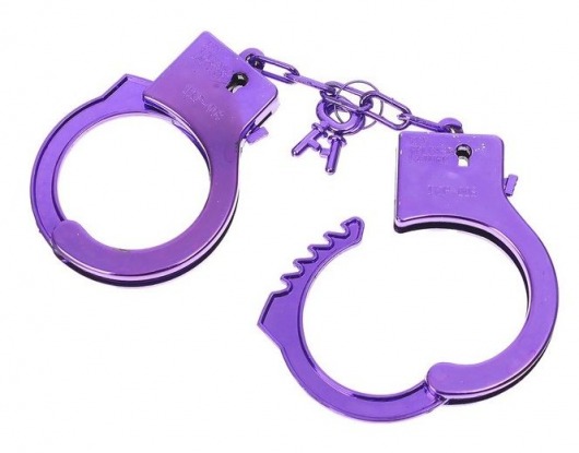 Фиолетовые пластиковые наручники  Блеск - Сима-Ленд - купить с доставкой в Краснодаре