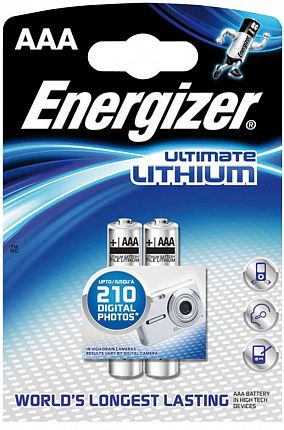 Батарейки Energizer Ultimate Lithium FR03/L92 AAA - 2 шт. - Energizer - купить с доставкой в Краснодаре