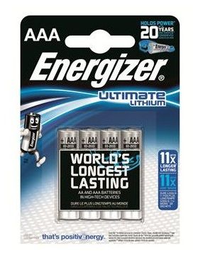 Батарейки Energizer Ultimate Lithium L92 AAA B - 4 шт. - Energizer - купить с доставкой в Краснодаре