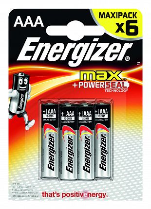 Батарейки Energizer MAX E92/AAA1,5V - 6 шт. - Energizer - купить с доставкой в Краснодаре