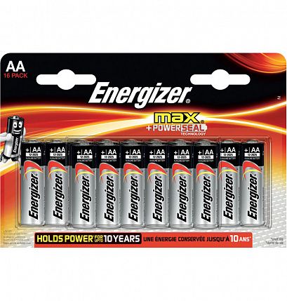 Батарейки Energizer MAX AA/LR6 1,5V - 16 шт. - Energizer - купить с доставкой в Краснодаре