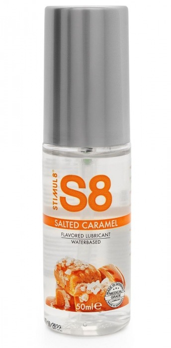 Лубрикант S8 Flavored Lube со вкусом солёной карамели - 50 мл. - Stimul8 - купить с доставкой в Краснодаре
