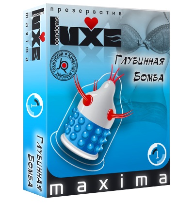 Презерватив LUXE Maxima  Глубинная бомба  - 1 шт. - Luxe - купить с доставкой в Краснодаре