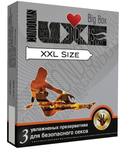 Презервативы большого размера LUXE XXL size - 3 шт. - Luxe - купить с доставкой в Краснодаре