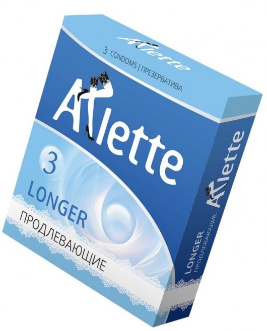 Презервативы Arlette Longer с продлевающим эффектом - 3 шт. - Arlette - купить с доставкой в Краснодаре