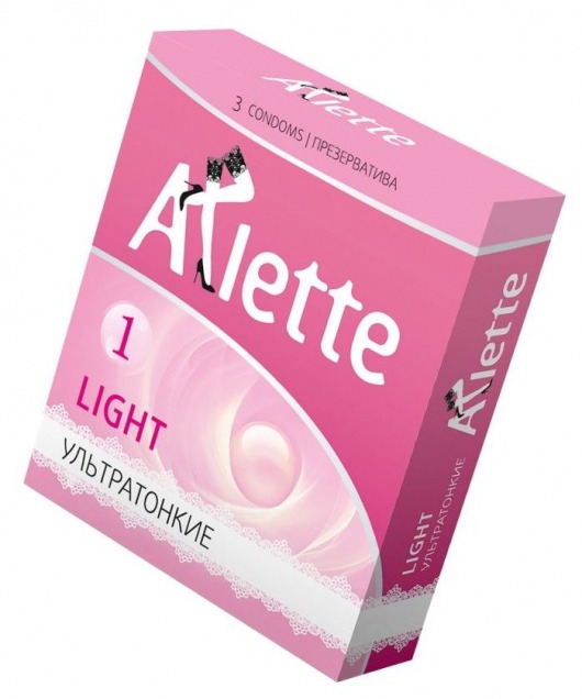 Ультратонкие презервативы Arlette Light - 3 шт. - Arlette - купить с доставкой в Краснодаре
