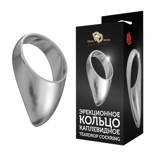 Большое каплевидное эрекционное кольцо TEARDROP COCKRING - Джага-Джага - в Краснодаре купить с доставкой