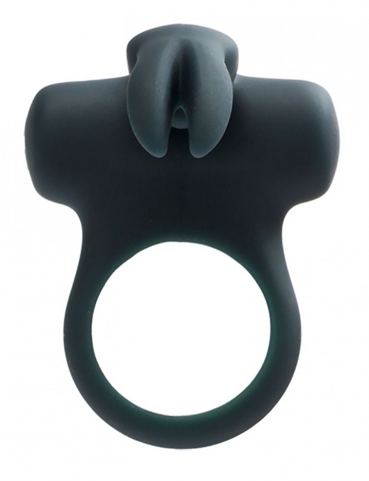 Чёрное эрекционное перезаряжаемое виброкольцо VeDO Frisky Bunny - VeDO - в Краснодаре купить с доставкой