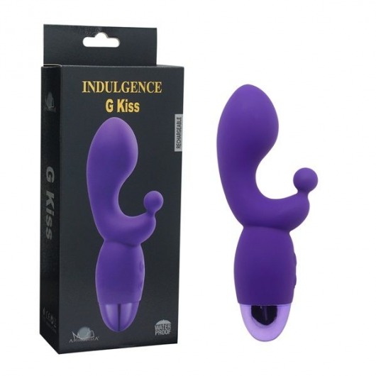 Фиолетовый вибратор INDULGENCE Rechargeable G Kiss - 16,5 см. - Howells