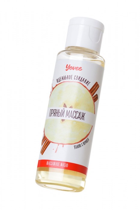 Масло для массажа «Пряный массаж» с ароматом яблока и корицы - 50 мл. - ToyFa - купить с доставкой в Краснодаре