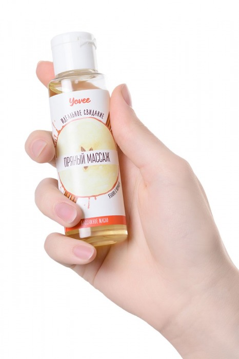 Масло для массажа «Пряный массаж» с ароматом яблока и корицы - 50 мл. - ToyFa - купить с доставкой в Краснодаре