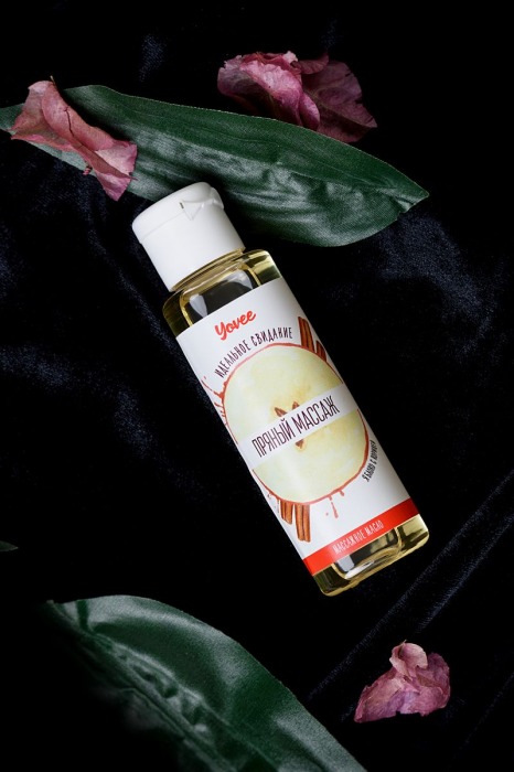 Масло для массажа «Пряный массаж» с ароматом яблока и корицы - 50 мл. - ToyFa - купить с доставкой в Краснодаре