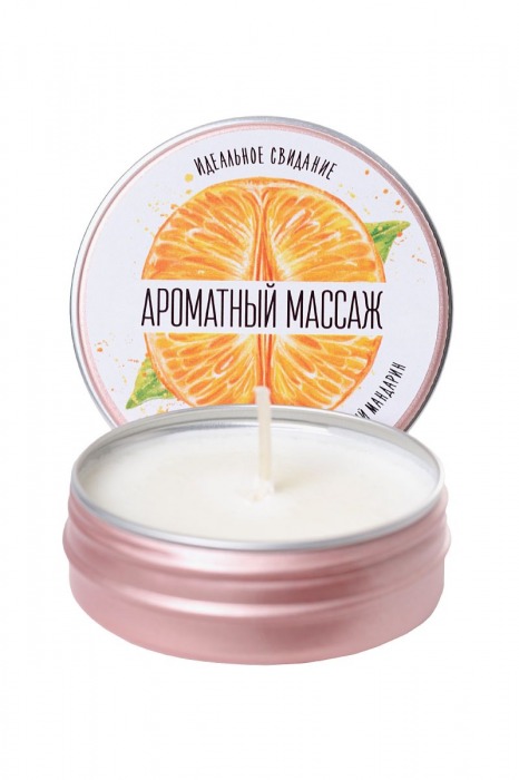 Массажная свеча «Ароматный массаж» с ароматом мандарина - 30 мл. - ToyFa - купить с доставкой в Краснодаре