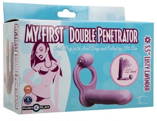 Насадка на пенис для двойного проникновения с вибрацией My First Double Penetrator - Topco Sales - в Краснодаре купить с доставкой