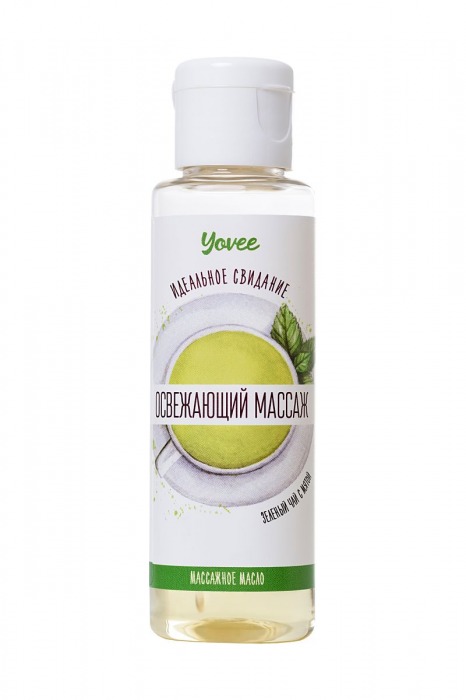 Масло для массажа «Освежающий массаж» с ароматом зеленого чая и мяты - 50 мл. - ToyFa - купить с доставкой в Краснодаре