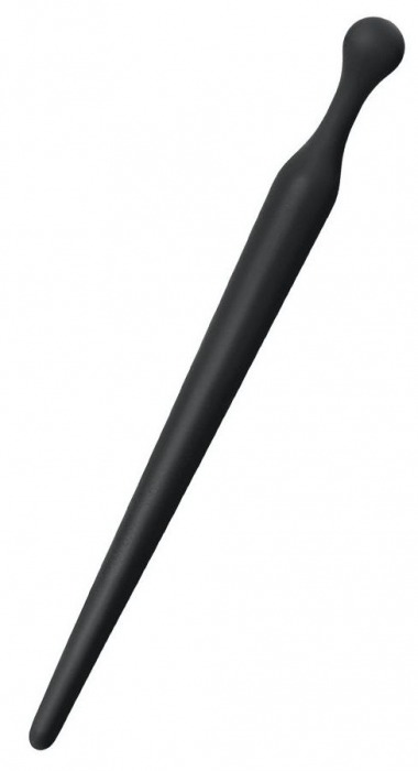 Черный силиконовый уретральный плаг - 10 см. - ToyFa - купить с доставкой в Краснодаре