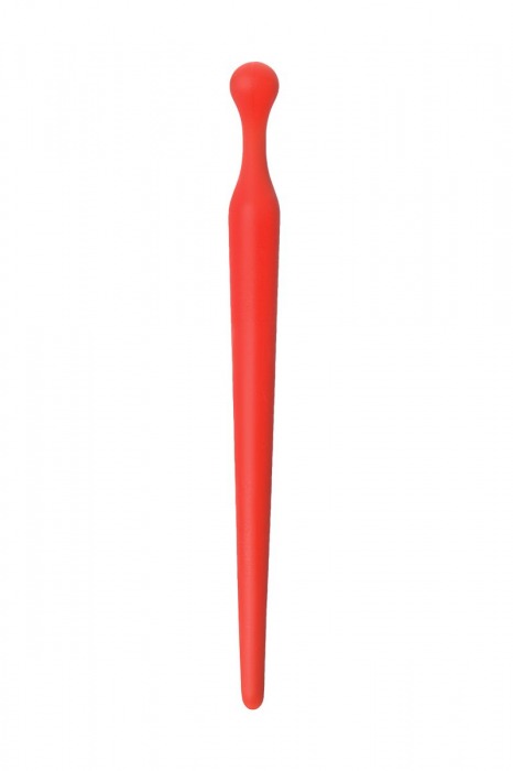Красный силиконовый уретральный плаг - 10 см. - ToyFa - купить с доставкой в Краснодаре