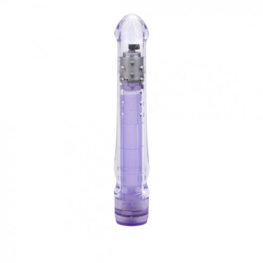 Фиолетовый вибратор LED Glider с подсветкой - 16,5 см. - California Exotic Novelties