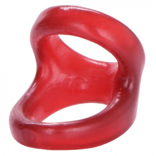 Красное эрекционное кольцо с подхватом COLT Snug Tugger - California Exotic Novelties - в Краснодаре купить с доставкой