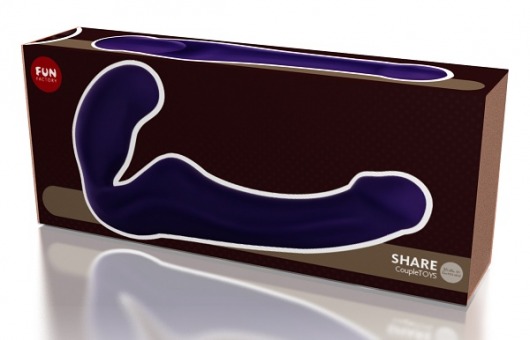 Безремневой фиолетовый страпон Share - Fun Factory - купить с доставкой в Краснодаре
