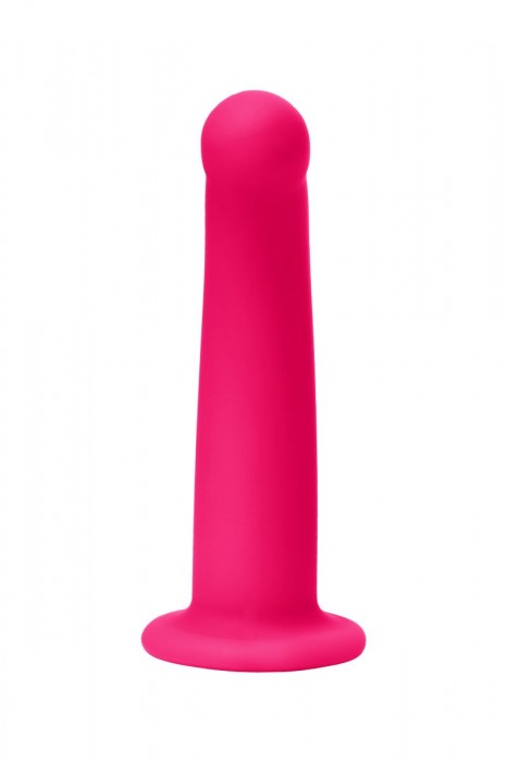 Розовый анальный фаллоимитатор с изгибом - 14 см. - POPO Pleasure